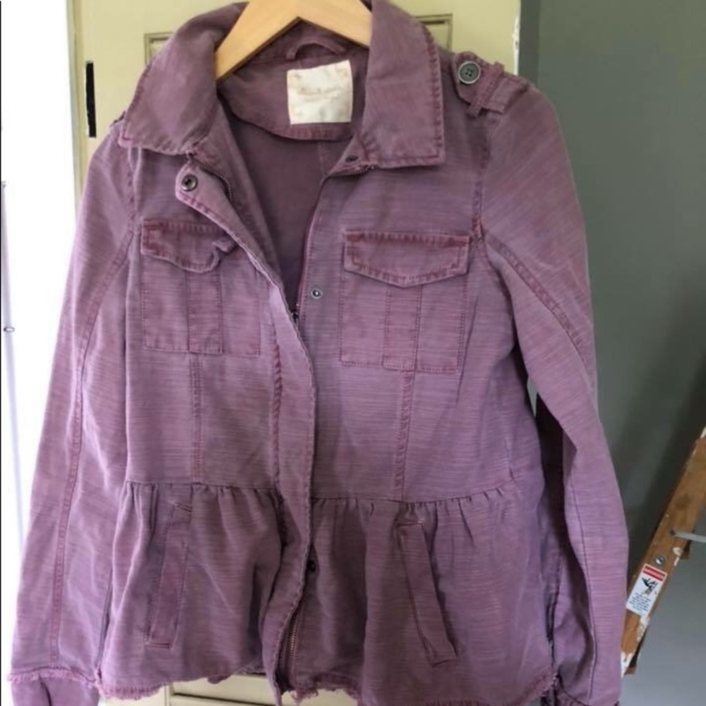 Denim material mauve jacket new without tags!